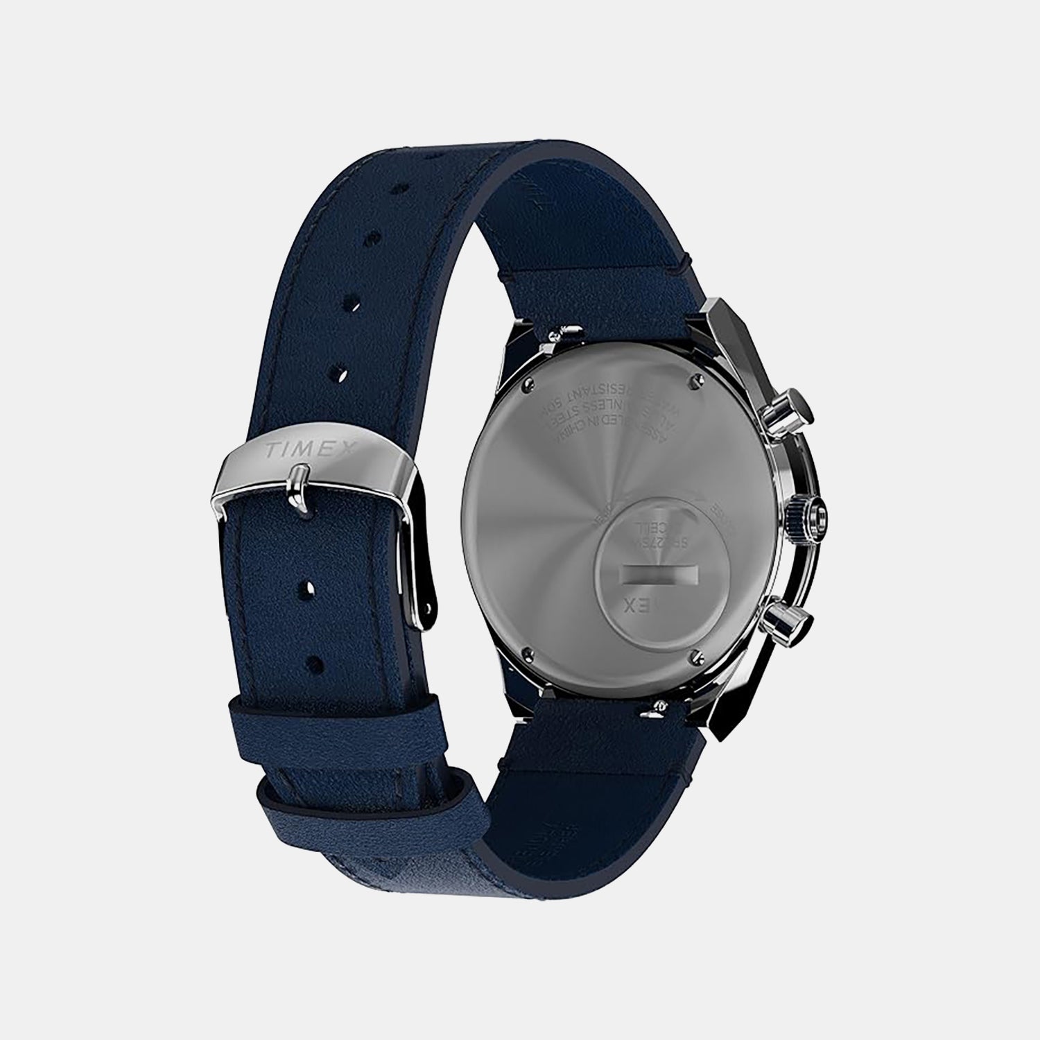 Q Timex Men Quartz Blue Dial Analog Leather Watch TWEG26407