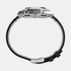 Q Diver Men Quartz Black Dial Chronograph Leather Watch TWEG26408