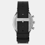 Q Diver Men Quartz Black Dial Chronograph Leather Watch TWEG26408