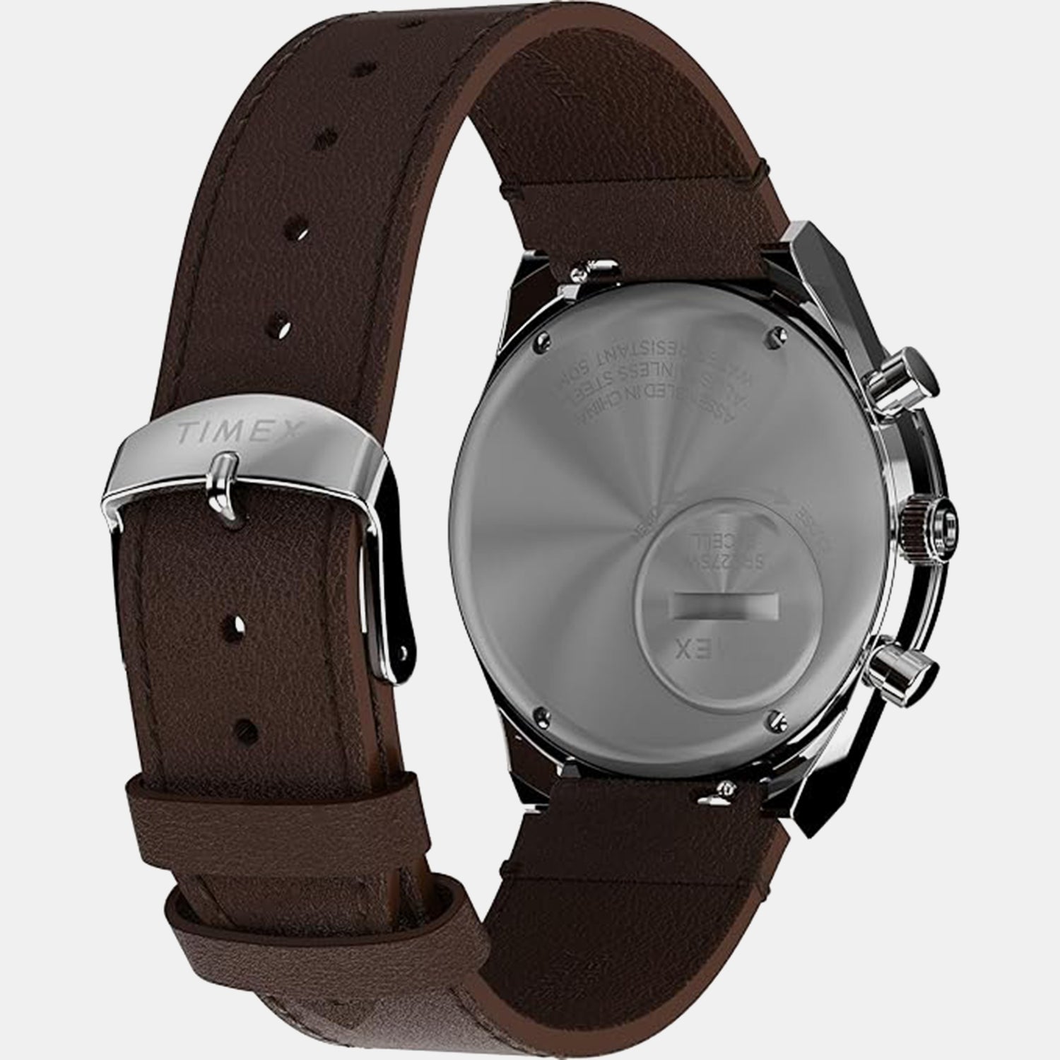 Men Quartz Rose Gold Dial Analog Leather Watch TWEG26409