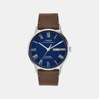 Waterbury Men Quartz Blue Dial Analog Leather Watch TWEG26502