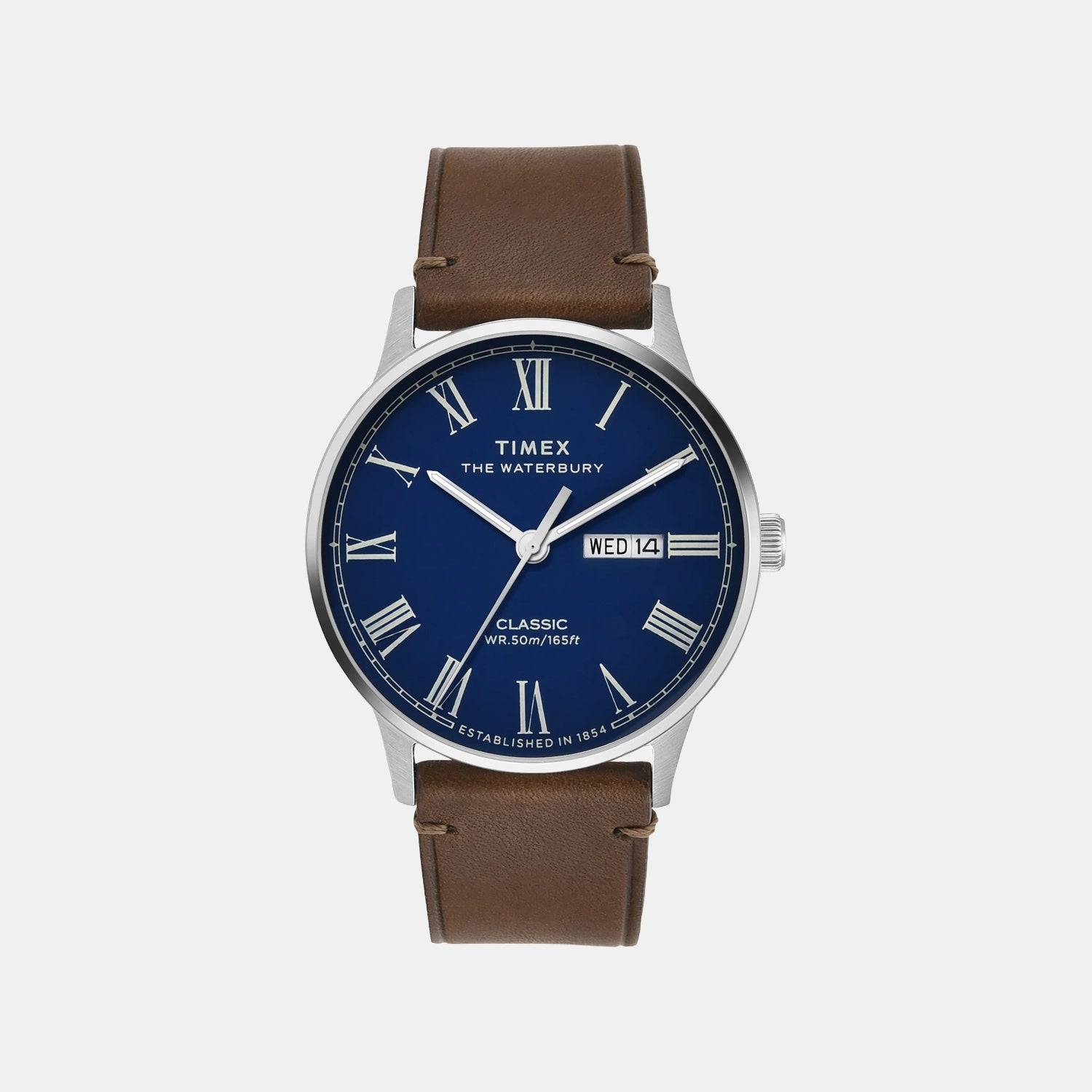 Waterbury Men Quartz Blue Dial Analog Leather Watch TWEG26502