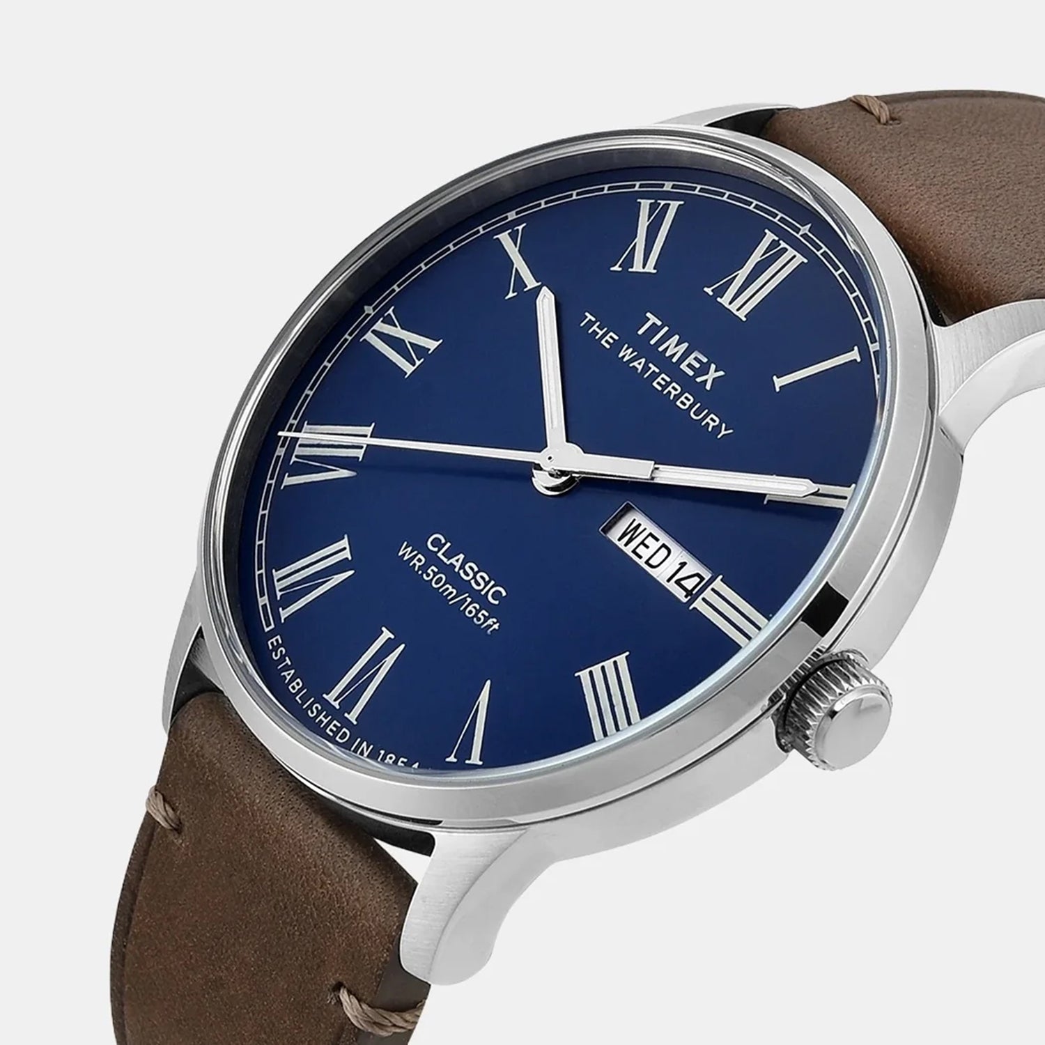Waterbury Men Quartz Blue Dial Analog Leather Watch TWEG26502