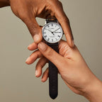 Waterbury Men Quartz White Dial Analog Leather Watch TWEG26503