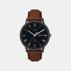 Waterbury Men Quartz Blue Dial Analog Leather Watch TWEG26504