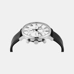 Waterbury Men Quartz White Dial Chronograph Leather Watch TWEG26600