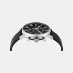 Waterbury Men Quartz Black Dial Chronograph Leather Watch TWEG26602