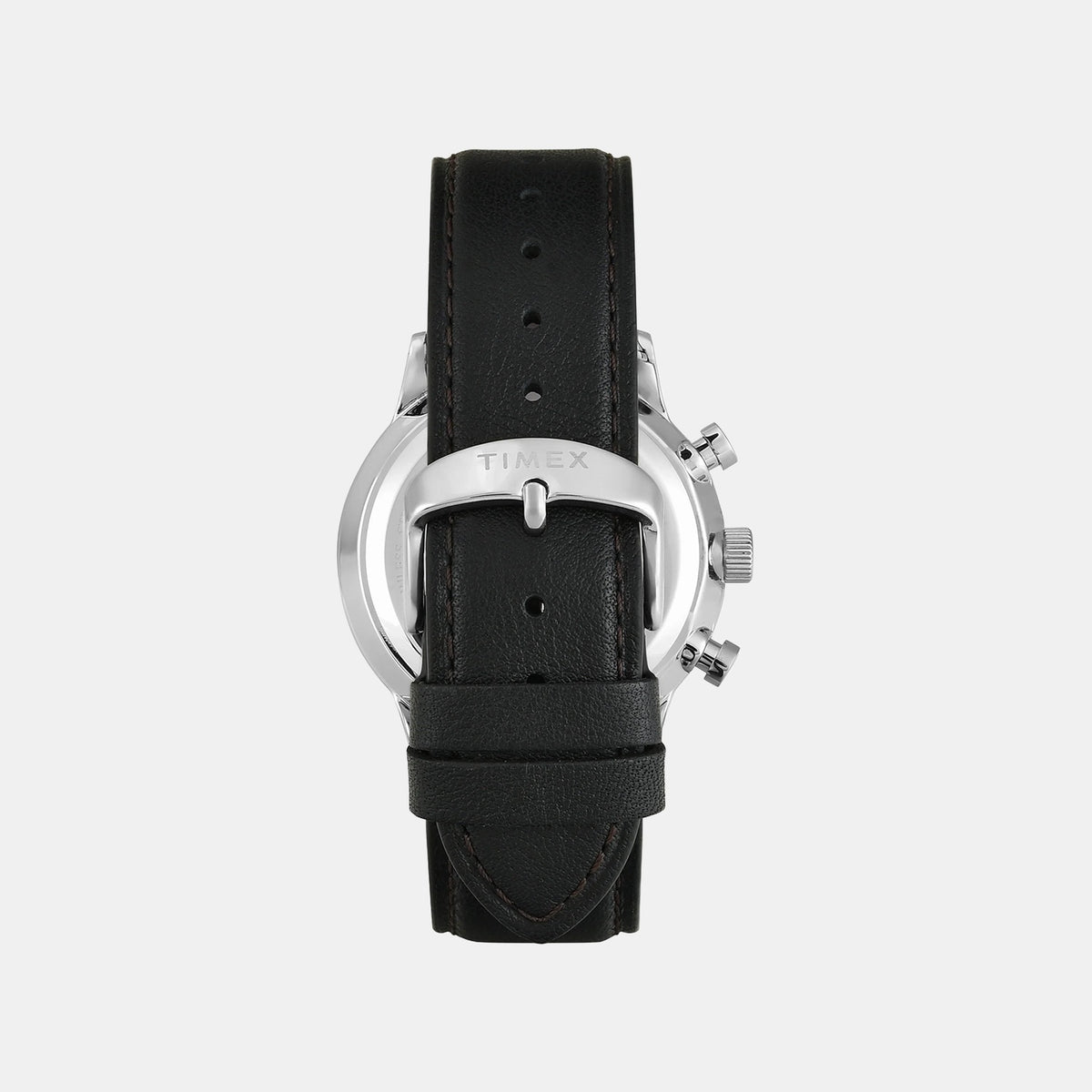 Waterbury Men Quartz Black Dial Multi-Function Leather Watch TWEG26602