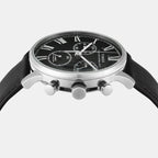 Waterbury Men Quartz Black Dial Chronograph Leather Watch TWEG26602
