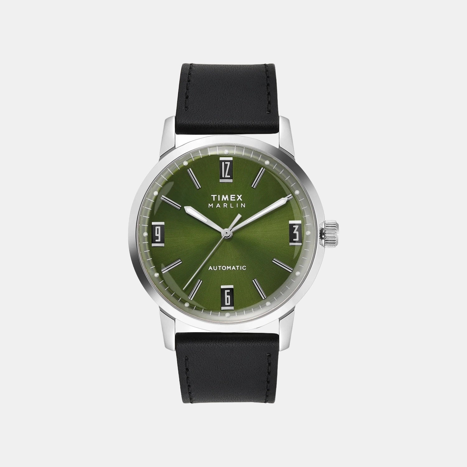 Marlin Men Automatic Green Dial Analog Leather Watch TWEG26700