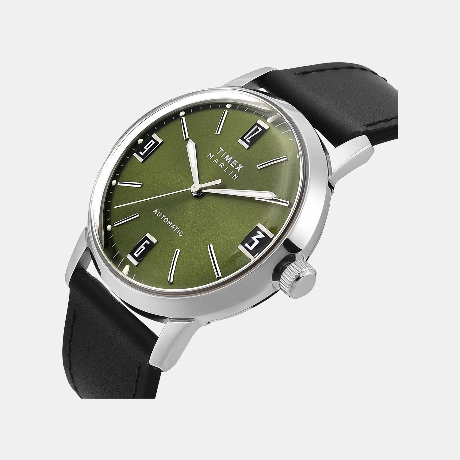 Marlin Men Automatic Green Dial Analog Leather Watch TWEG26700