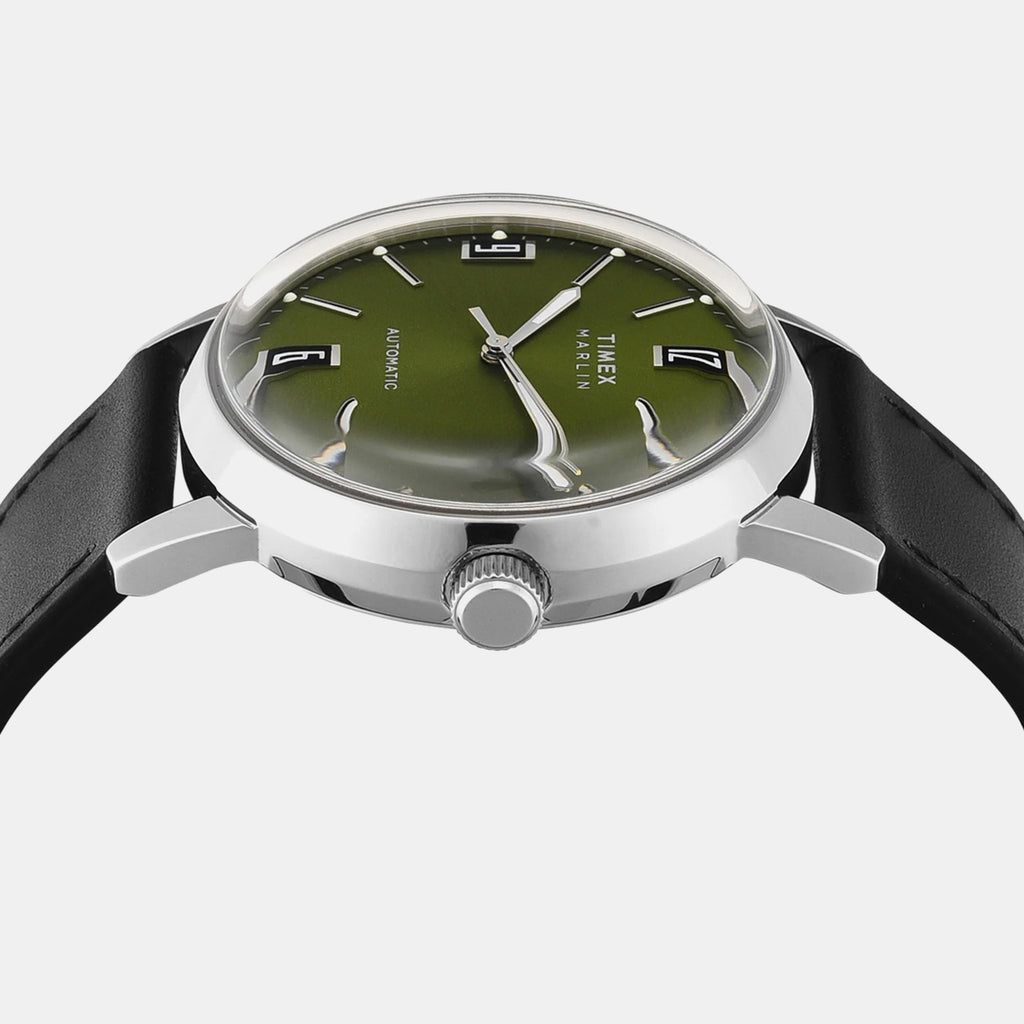 Marlin Men Automatic Green Dial Analog Leather Watch TWEG26700
