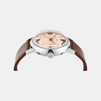 Marlin Men Automatic Pink Dial Analog Leather Watch TWEG26701