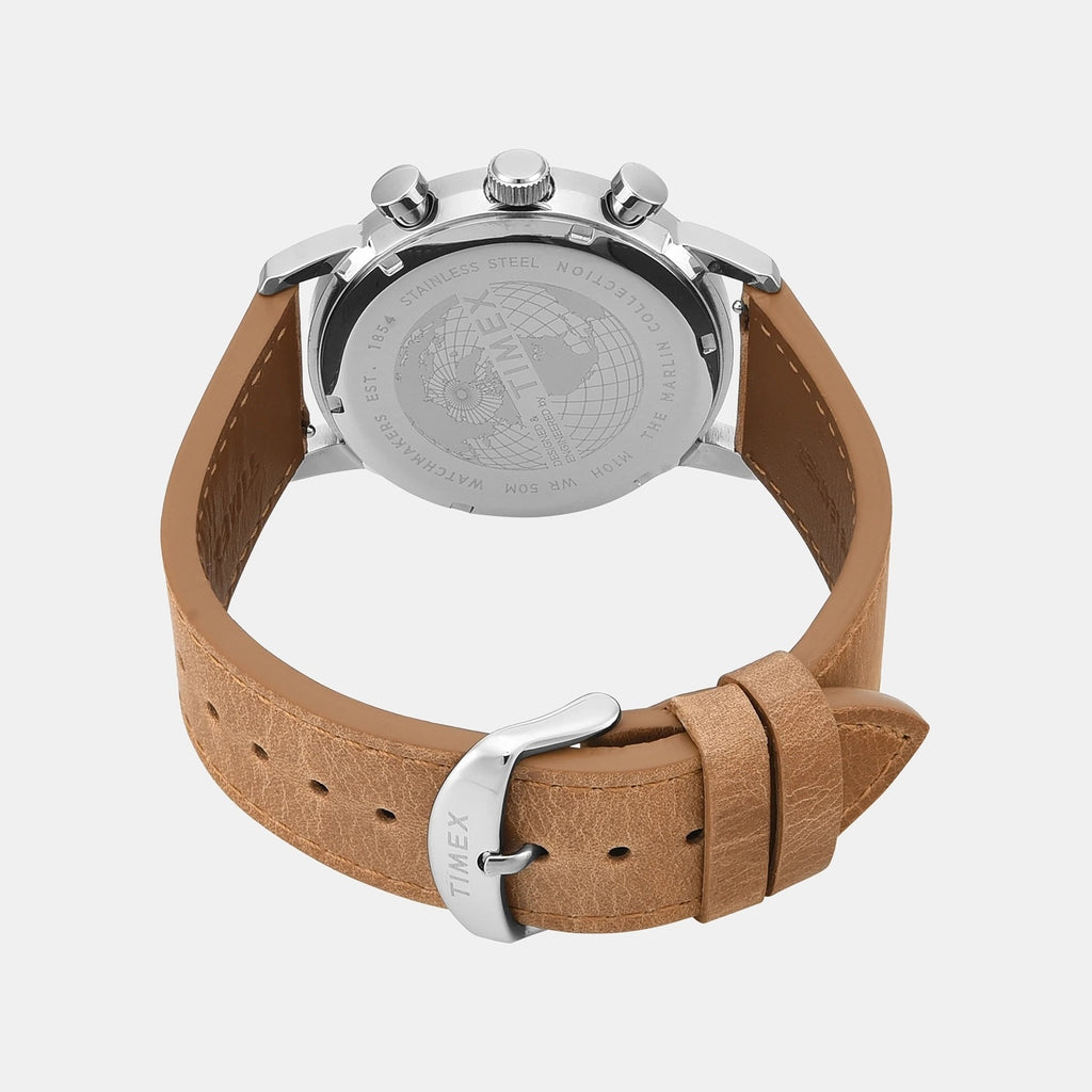 Marlin Men Quartz Green Dial Chronograph Leather Watch TWEG26702