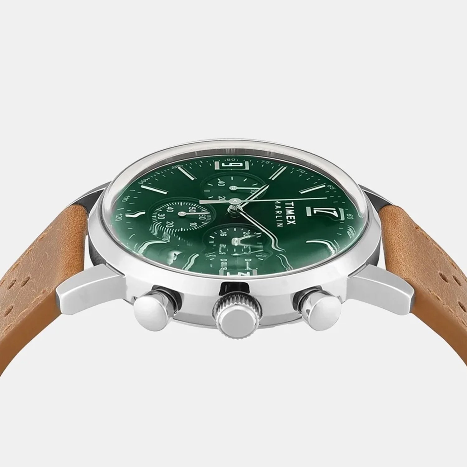 Marlin Men Quartz Grren Dial Chronograph Leather Watch TWEG26702