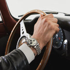 Men Quartz Silver Dial Chronograph Stainless Steel Watch TWEG26704