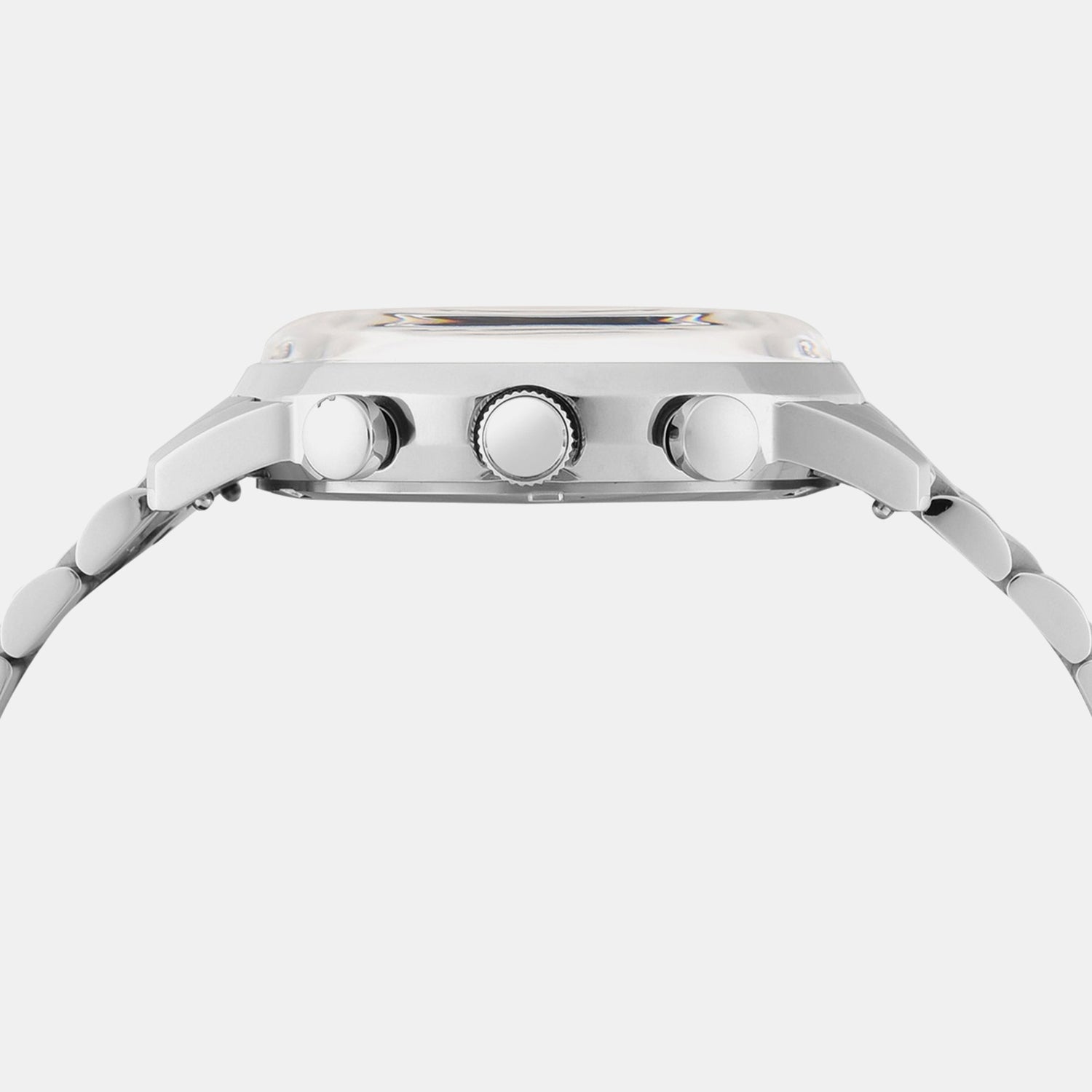 Men Quartz Silver Dial Chronograph Stainless Steel Watch TWEG26704