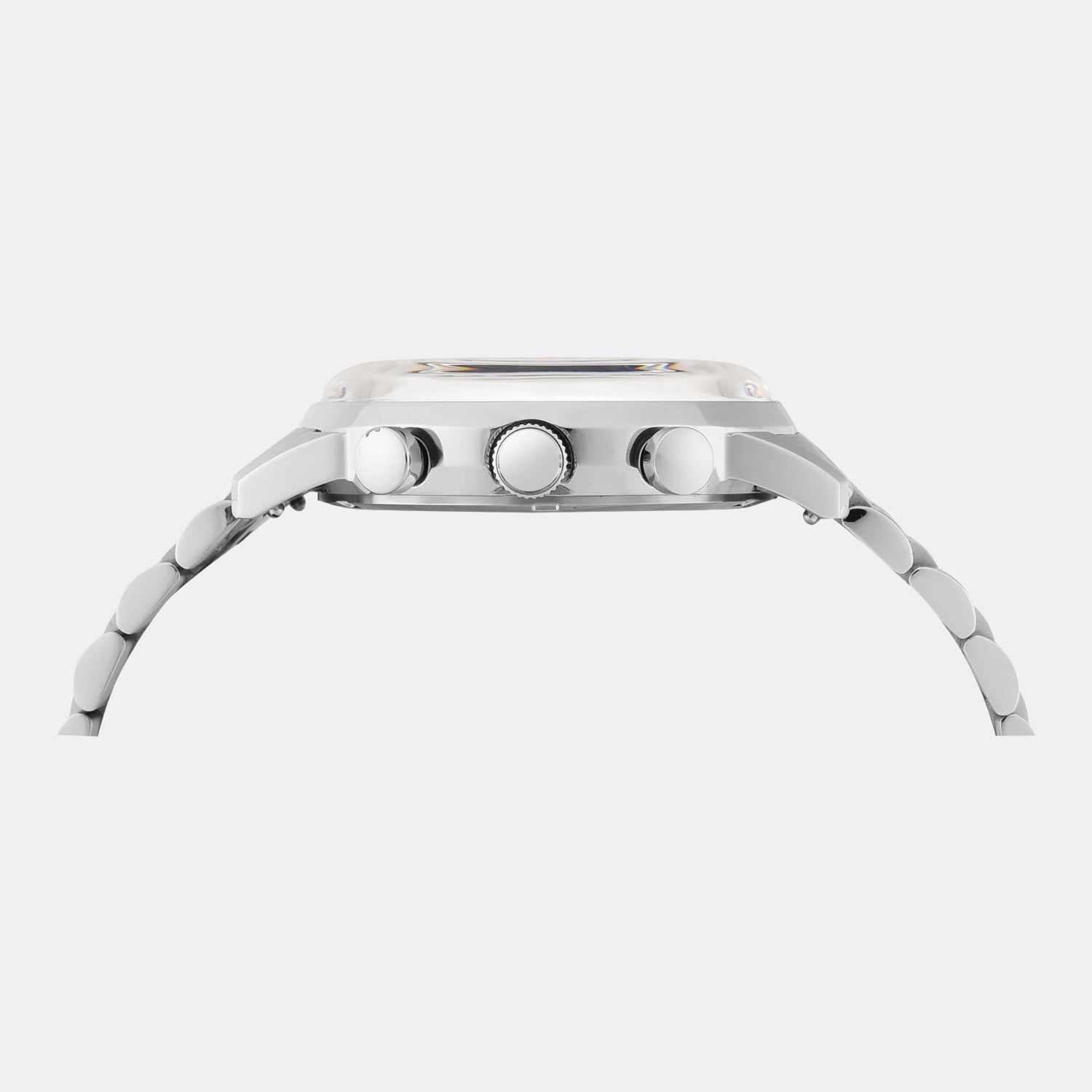 Men Quartz Silver Dial Chronograph Stainless Steel Watch TWEG26704