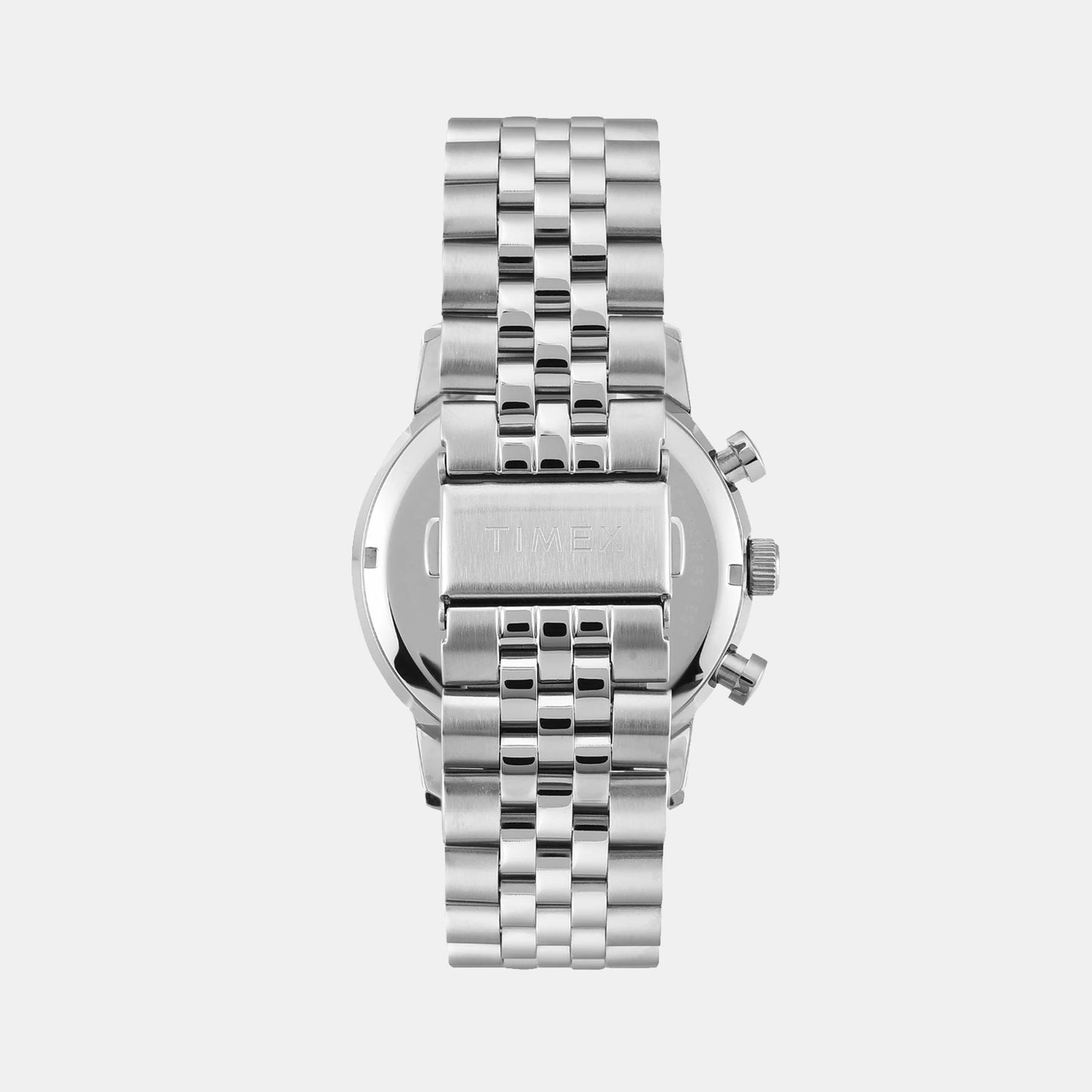 Men Quartz Silver Dial Chronograph Stainless Steel Watch TWEG26704