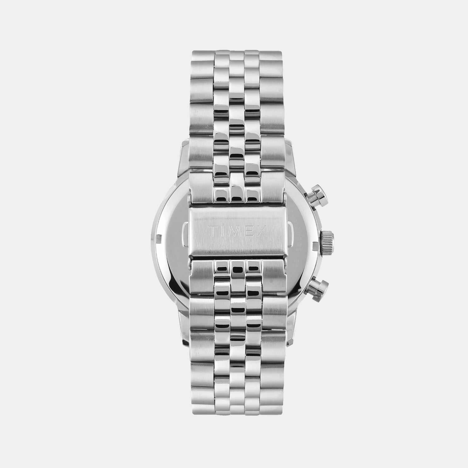 Men Quartz Silver Dial Chronograph Stainless Steel Watch TWEG26704