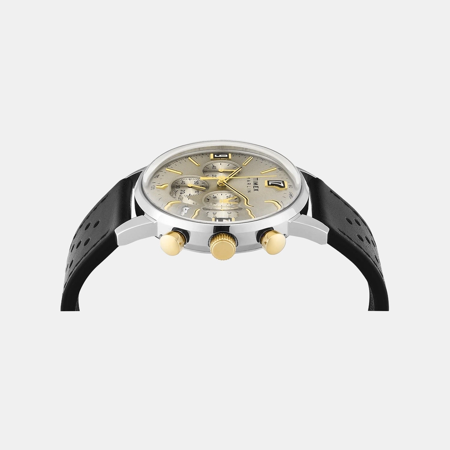 Marlin Men Quartz Champagne Dial Chronograph Leather Watch TWEG26705