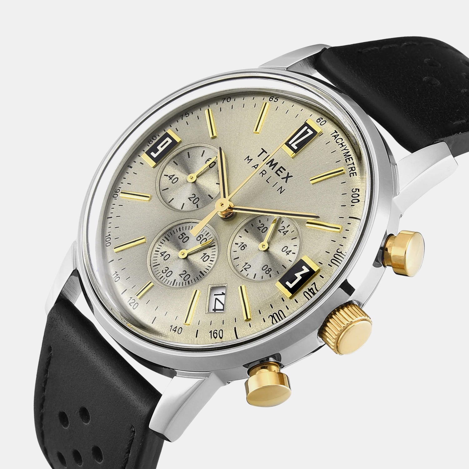 Marlin Men Quartz Dial Chronograph Leather Watch TWEG26705