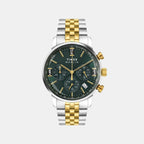 Marlin Men Quartz Green Dial Chronograph Stainless Steel Watch TWEG26707