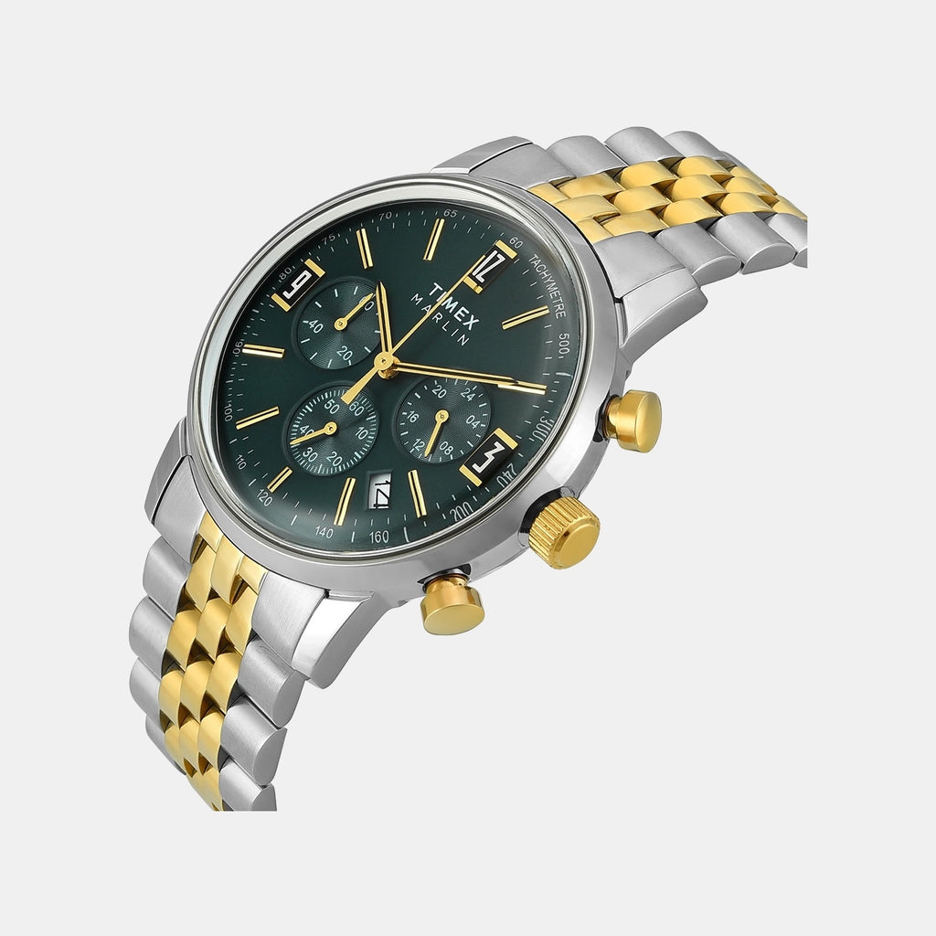 Marlin Men Quartz Green Dial Chronograph Stainless Steel Watch TWEG26707