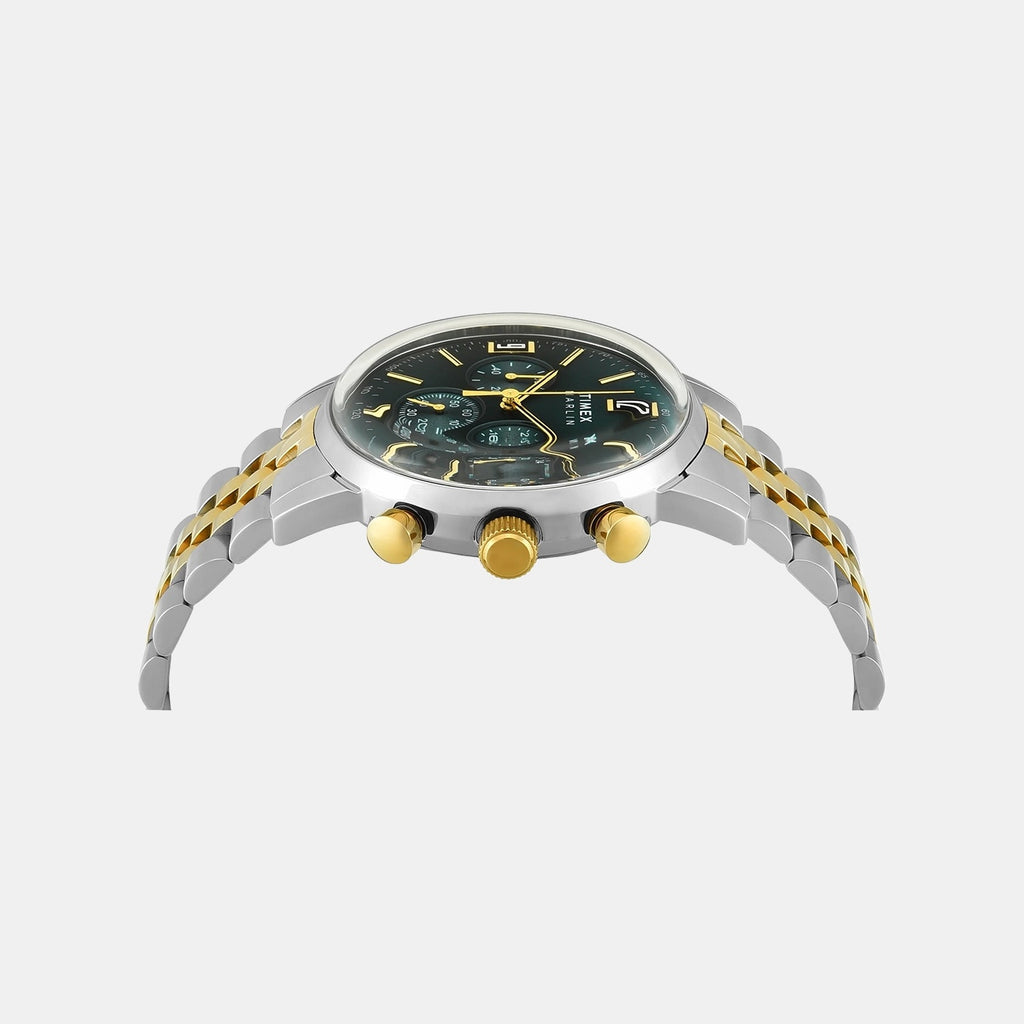 Marlin Men Quartz Green Dial Chronograph Stainless Steel Watch TWEG26707
