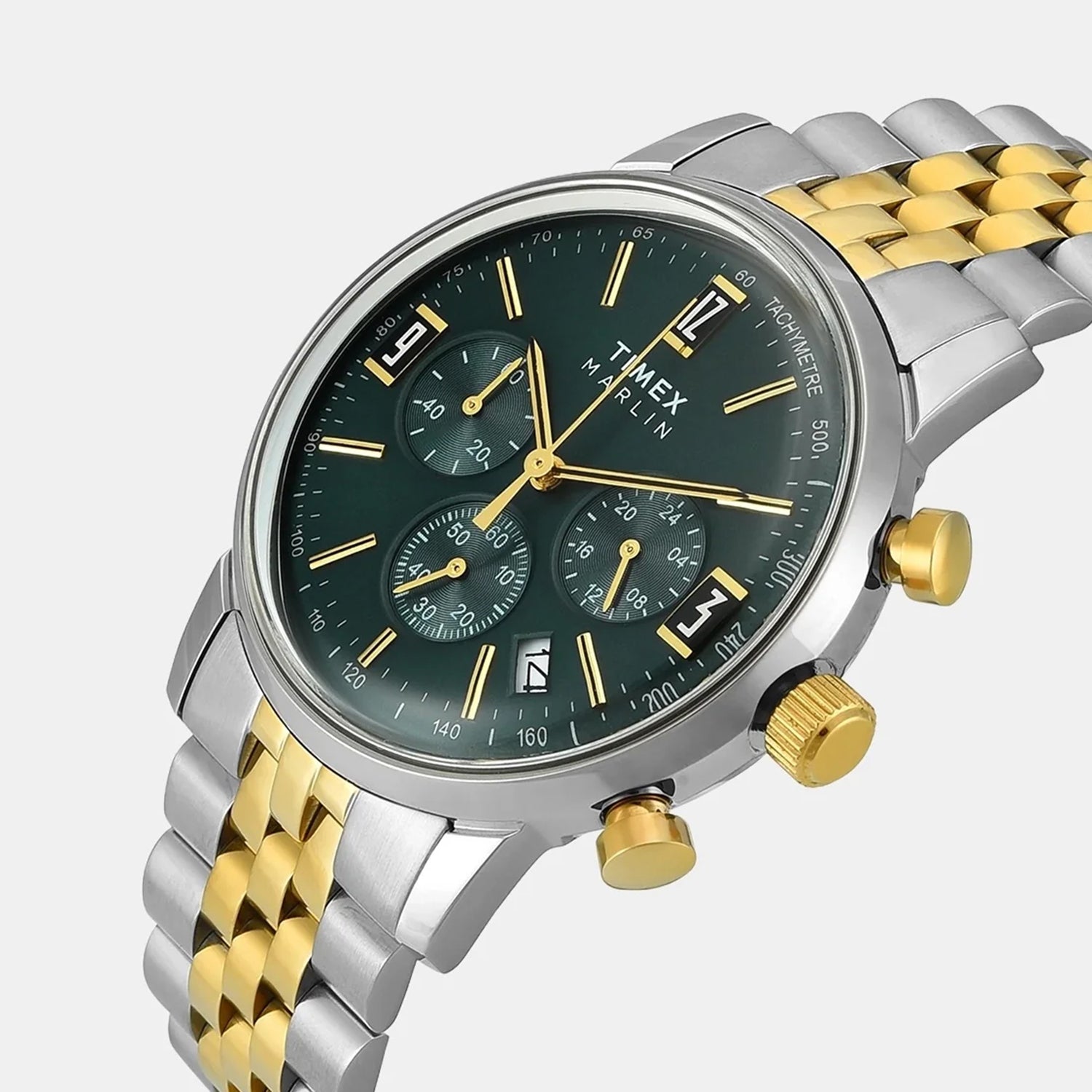 Marlin Men Quartz Green Dial Chronograph Stainless Steel Watch TWEG26707