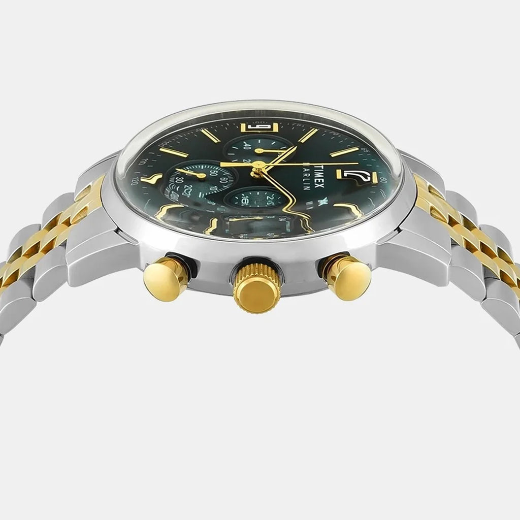 Marlin Men Quartz Green Dial Chronograph Stainless Steel Watch TWEG26707