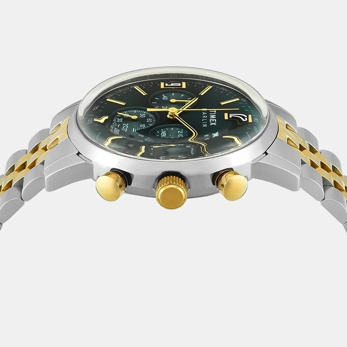 Marlin Men Quartz Green Dial Multi-Function Stainless Steel Watch TWEG26707