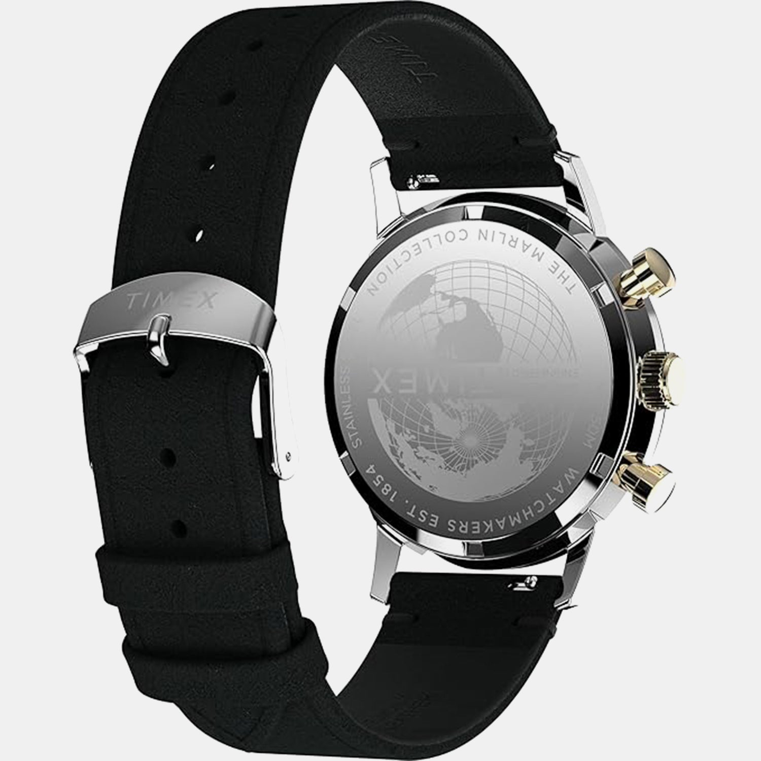 Marlin Men Quartz Champagne Dial Chronograph Leather Watch TWEG26709