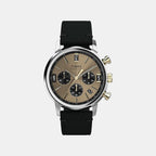 Marlin Men Quartz Champagne Dial Chronograph Leather Watch TWEG26709