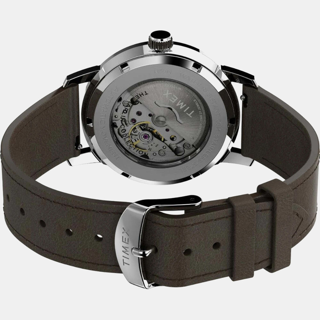 Marlin Men Automatic Blue Dial Analog Leather Watch TWEG26710