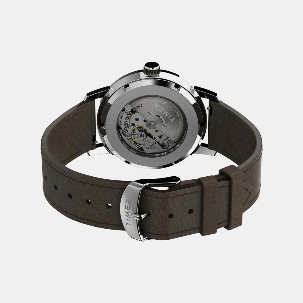 Marlin Men Automatic Blue Dial Analog Leather Watch TWEG26710