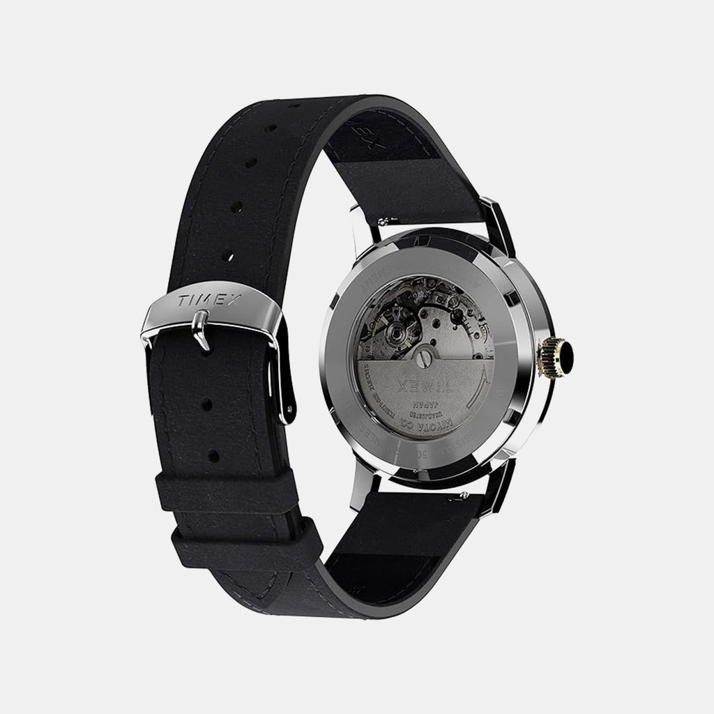 Marlin Men Automatic Black Dial Analog Leather Watch TWEG26711