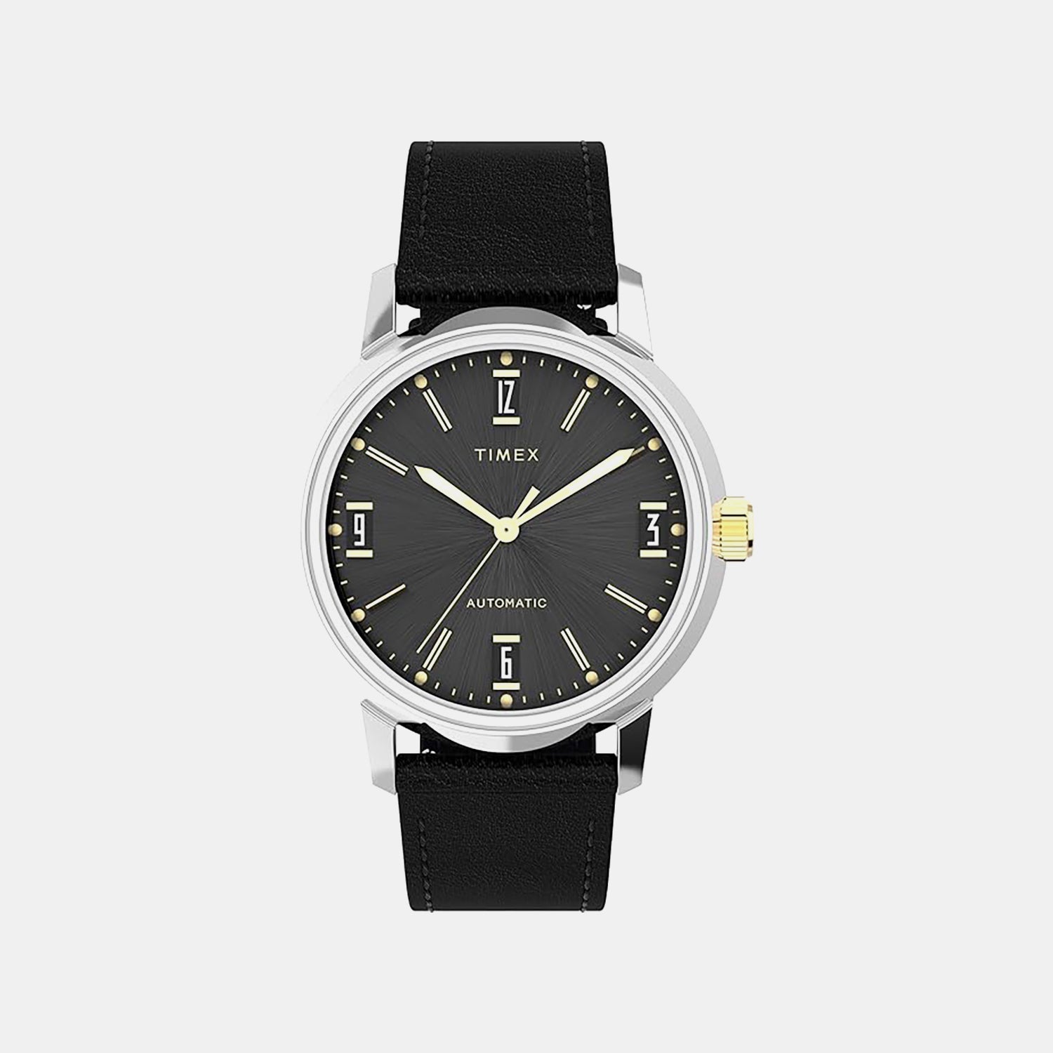 Marlin Men Automatic Black Dial Analog Leather Watch TWEG26711