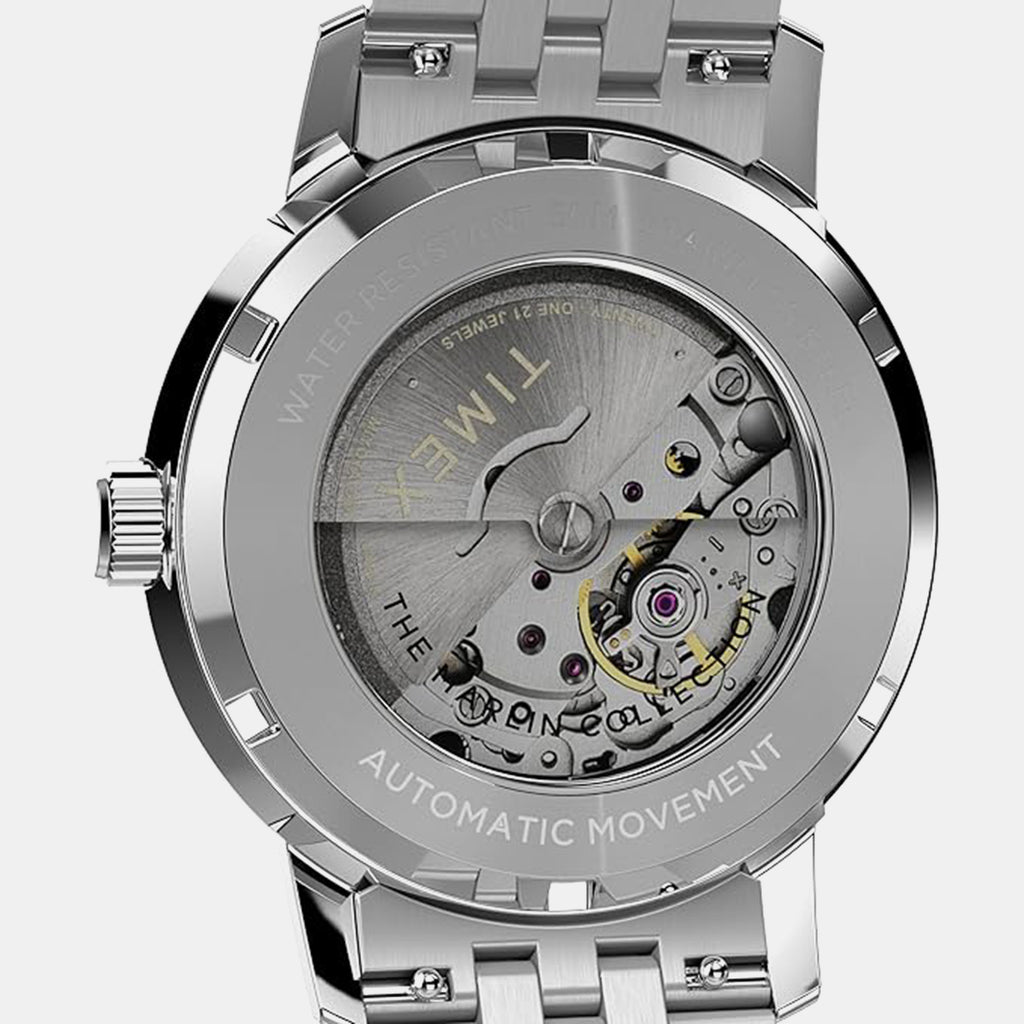 Men Automatic Black Dial Analog Stainless Steel Watch TWEG26712