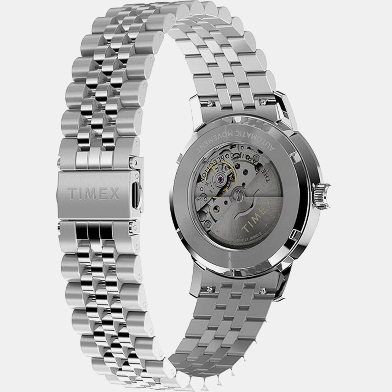 Men Automatic Black Dial Analog Stainless Steel Watch TWEG26712