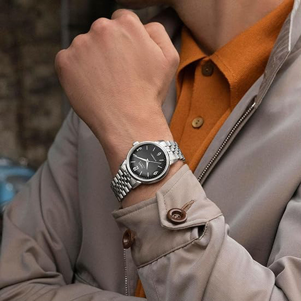 Men Automatic Black Dial Analog Stainless Steel Watch TWEG26712