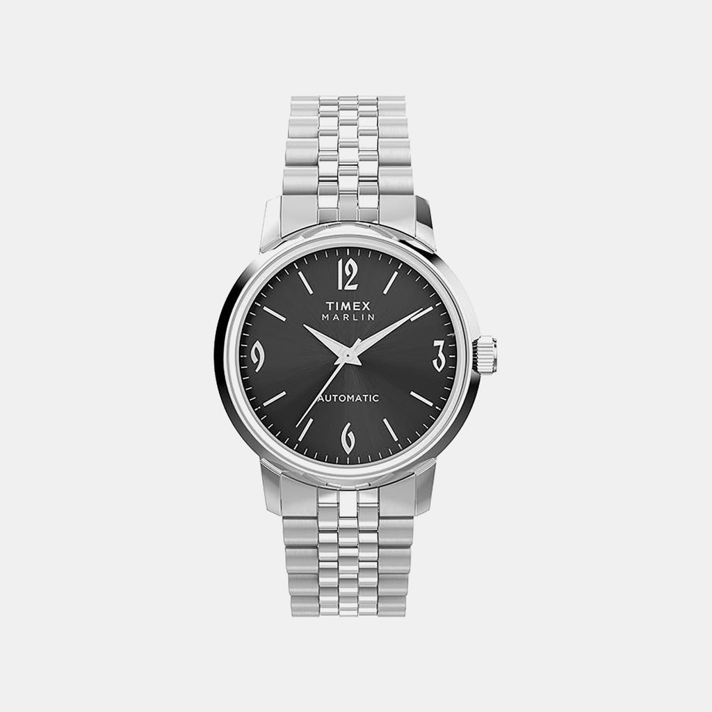 Men Automatic Black Dial Analog Stainless Steel Watch TWEG26712