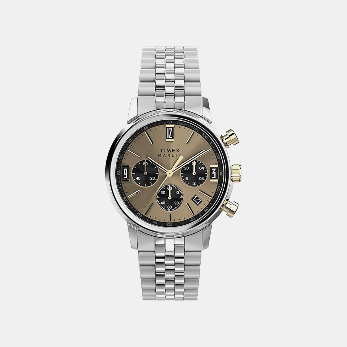 Marlin Men Quartz Champagne Dial Chronograph Stainless Steel Watch TWEG26713