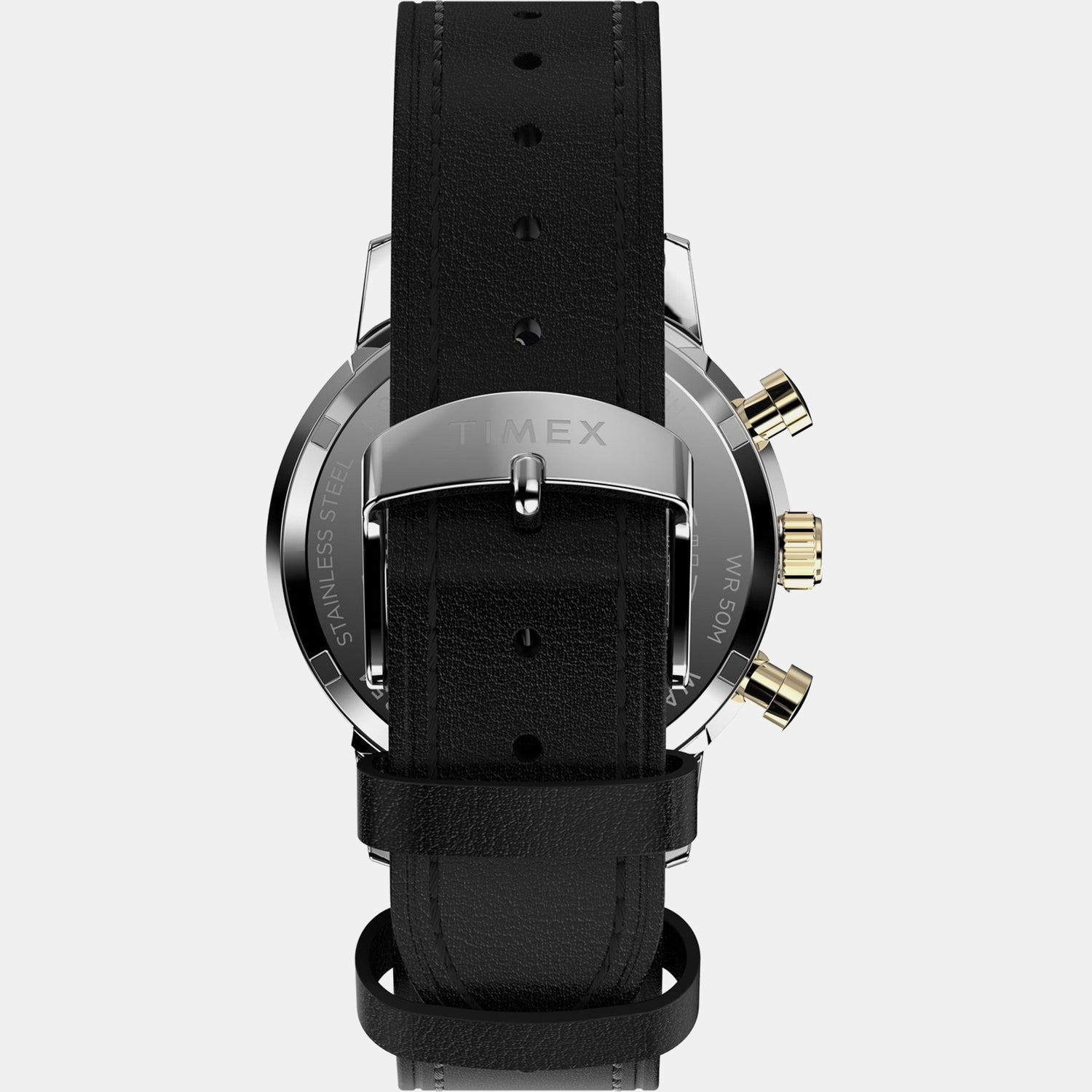Marlin Men Quartz Black Dial Chronograph Leather Watch TWEG26715
