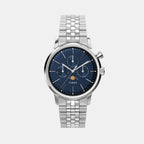 Marlin Men Quartz Blue Dial Multi-Function Stainless Steel Watch TWEG26802