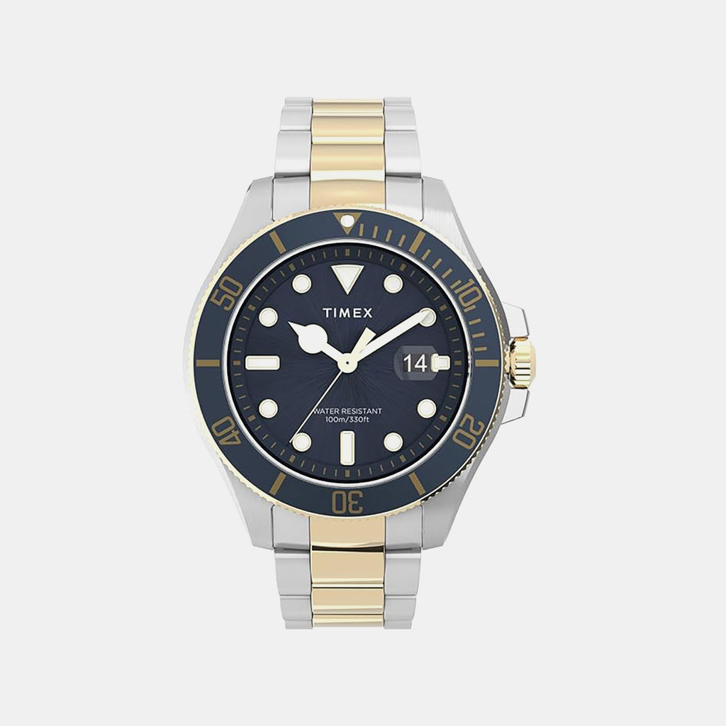 Men Quartz Blue Dial Analog Stainless Steel Watch TWEG27001