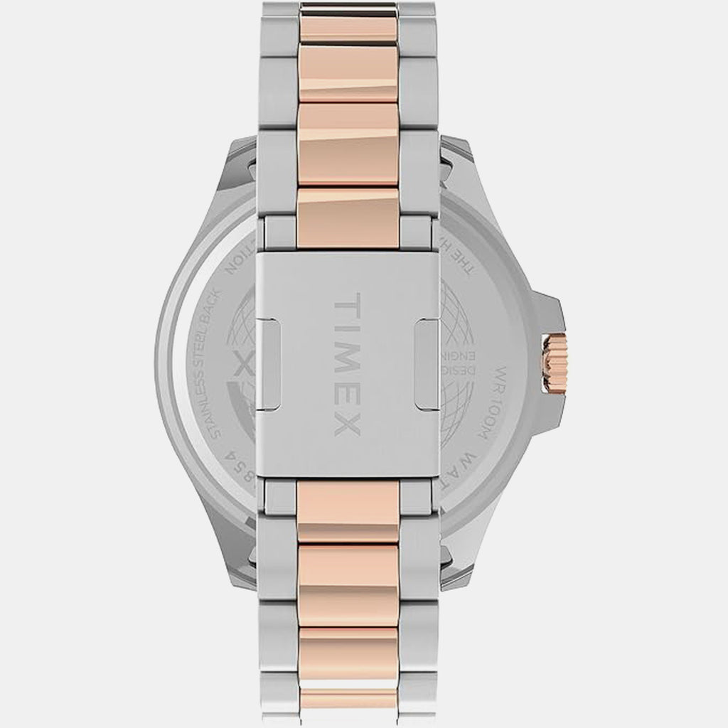 Men Quartz Black Dial Analog Stainless Steel Watch TWEG27002