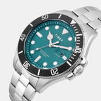 Harborside Men Quartz Green Dial Analog Stainless Steel Watch TWEG27003