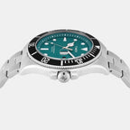 Harborside Men Quartz Green Dial Analog Stainless Steel Watch TWEG27003