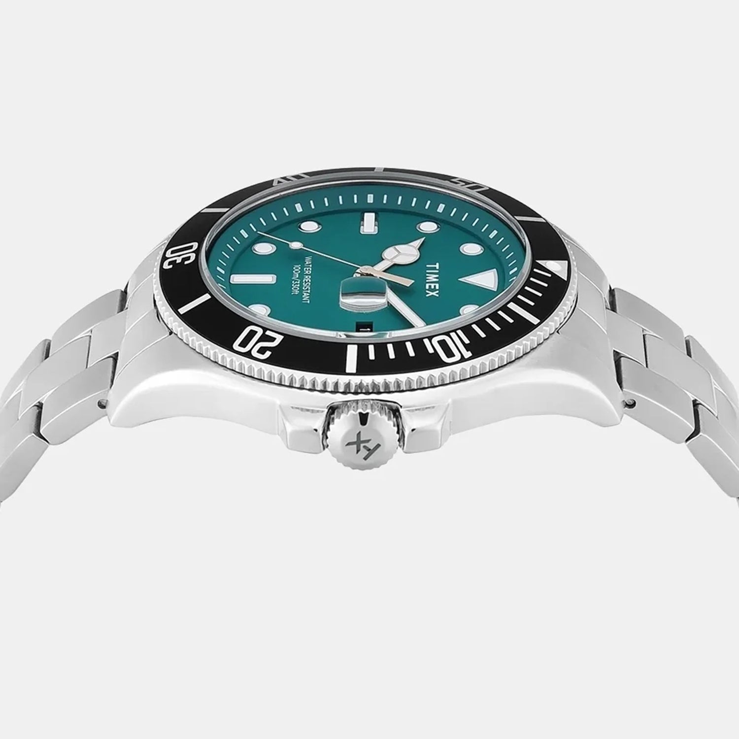 Harborside Men Quartz Green Dial Analog Stainless Steel Watch TWEG27003